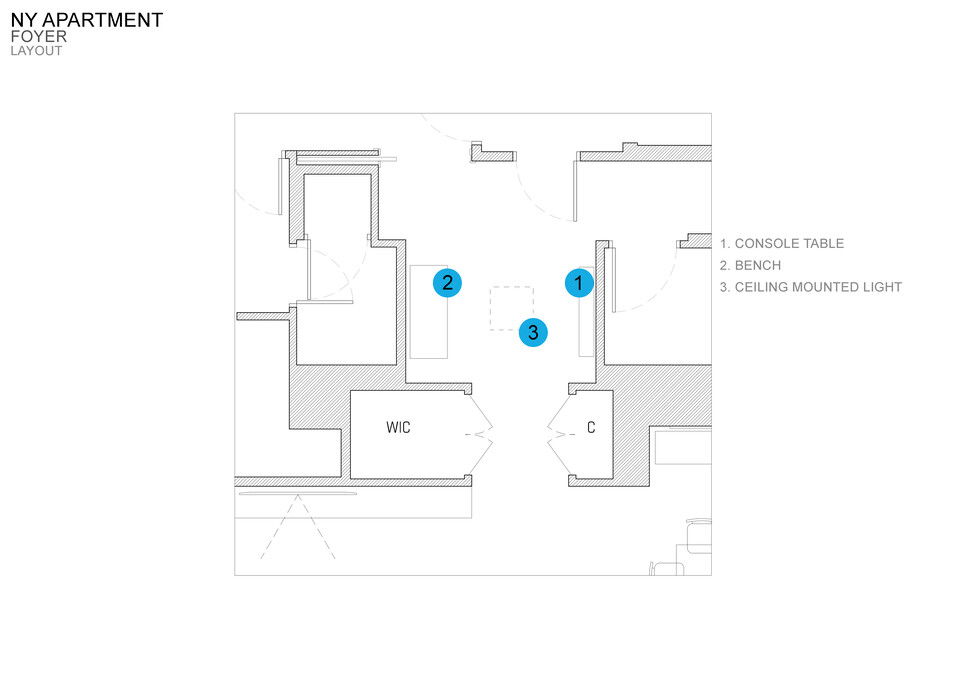 Online Designer Hallway/Entry Floorplan