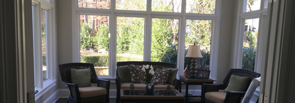 Modern Coastal Sunroom Design- Before Photo