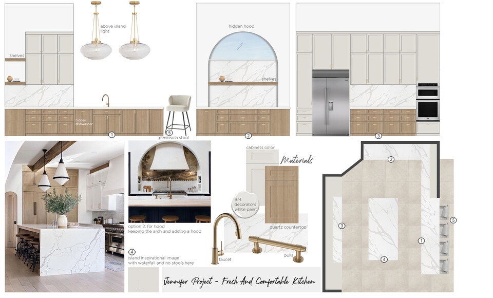 Modern Luxury Kitchen & Home Office Remodel  Maya M. Moodboard 1 thumb