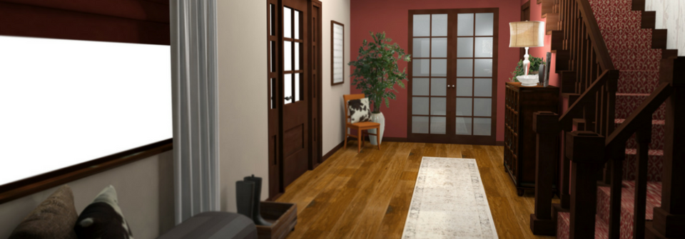 Traditional Rustic Entryway- After Rendering