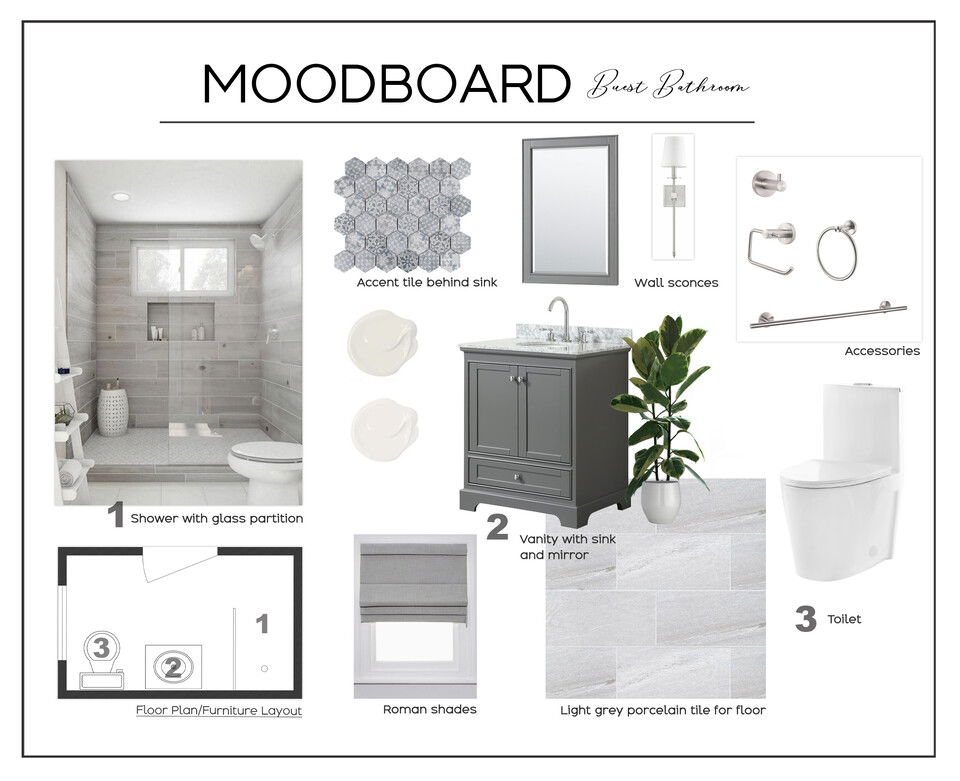 Diseño de Interior de Hogar Costero Luminoso y Aireado Marine H. Moodboard 1 thumb