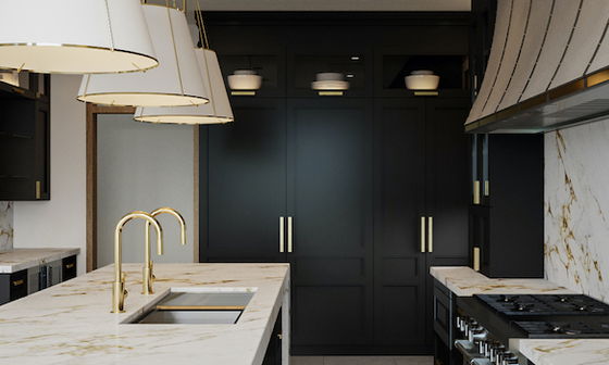 Elegant Kitchen & Laundry Room Interior Design by interior designers in Boca Raton, Florida