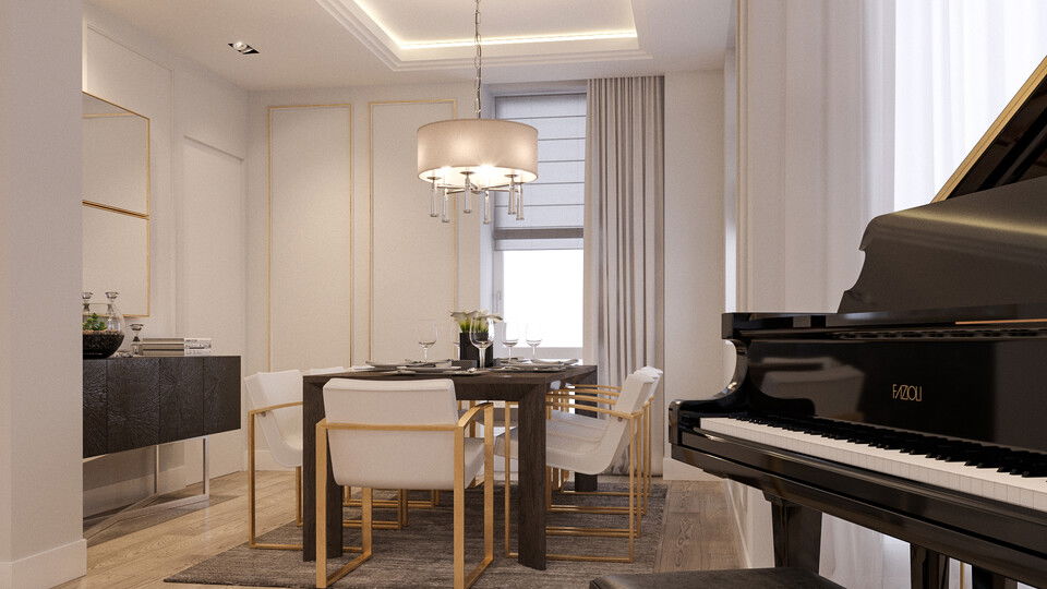 Online Designer Living Room 3D Model 5