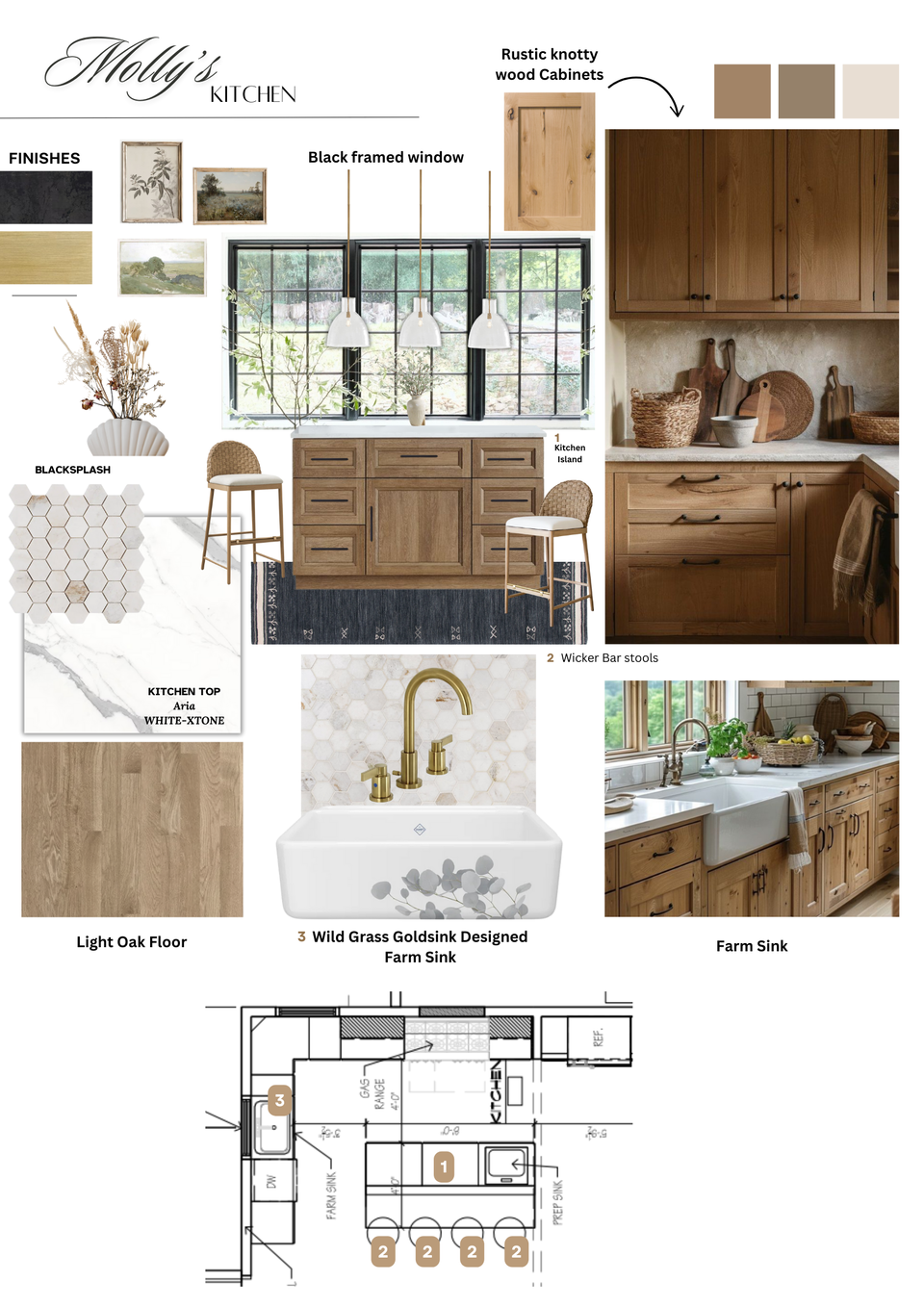 Elegant Transitional Rustic & Chic Home Design Nora B. Moodboard 1 thumb