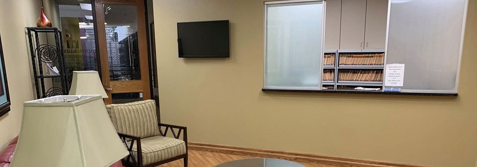 Dental Office Reception Area Design- Before Photo