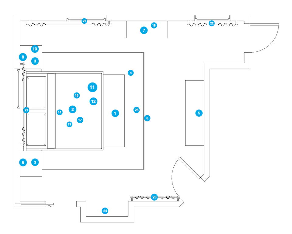 Online Designer Living Room Floorplan