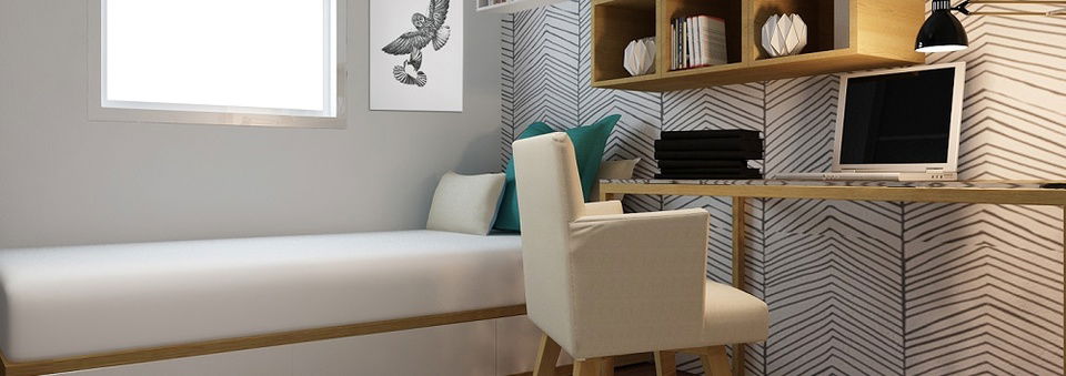 Dormitorio Moderno y Femenino- Renderizado Después
