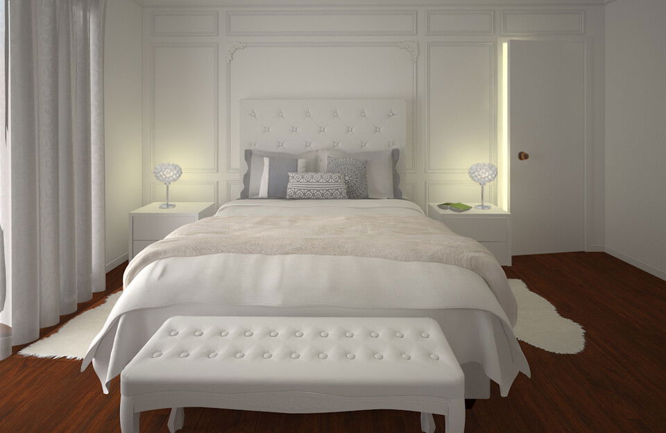Modelo 3D de Dormitorio del Diseñador en Línea 3
