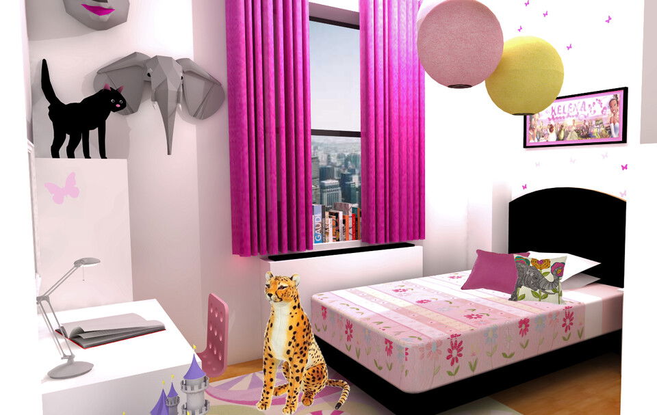 Online Designer Kids Room 3D Model 4