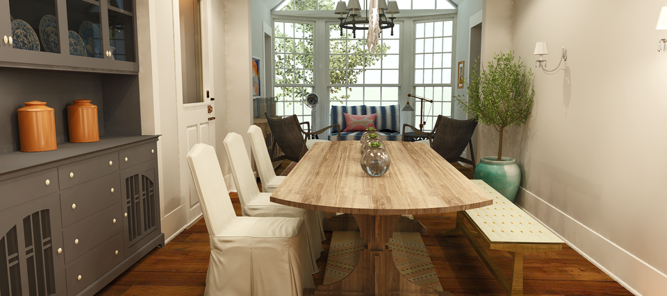 Rustic Online Dining Room Interior Design