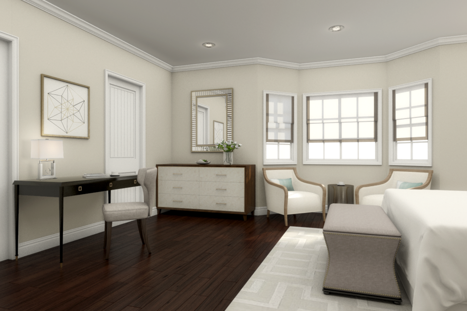 Online Designer Bedroom 3D Model 3