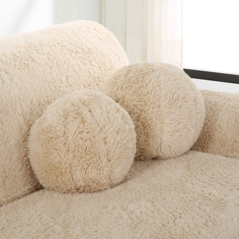 Fur Ball Pillows, S/2