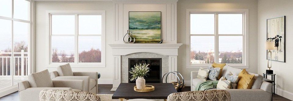 Bright Transitional Home Design with Fireplace-Kate - After
