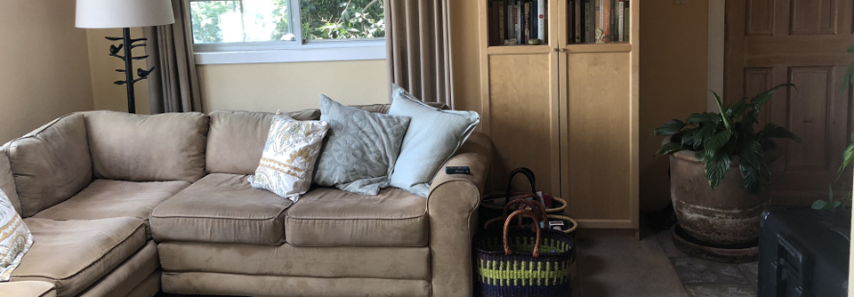 Elegant transitional living room and bedroom design-Dawn - Before