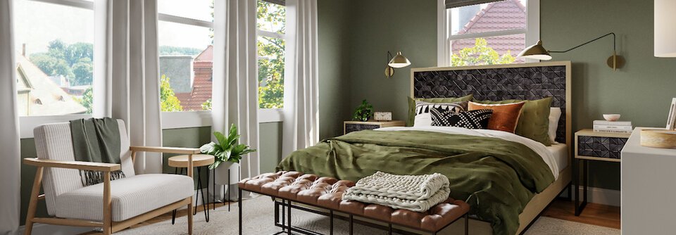 Relaxing Green Bedroom Design-Alia - After