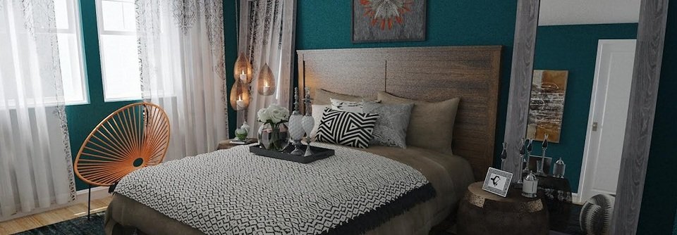 Eclectic Stylish Bedroom-Casey - After