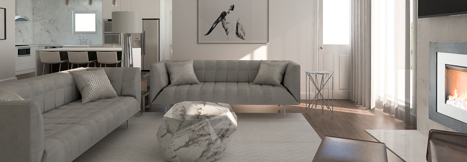 Elegant Modern Living Room Transformation -Amber  - After
