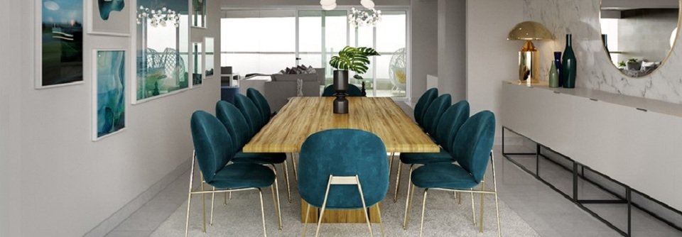 Teal Accents for High End Apartment-Julian - After