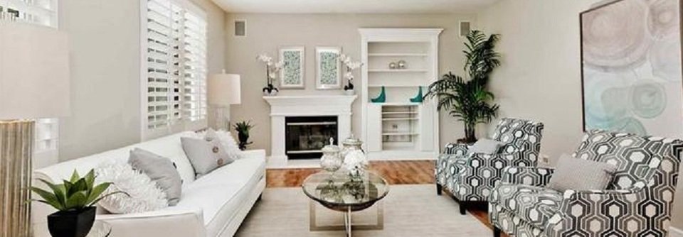 Glam High Ceiling Home with Fireplace Remodel-Sheila - Before