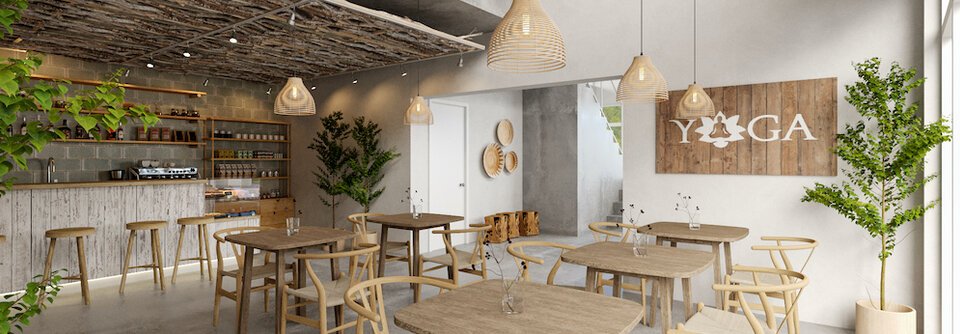 Boho Style Small Cafe Interior Design-Leena - After
