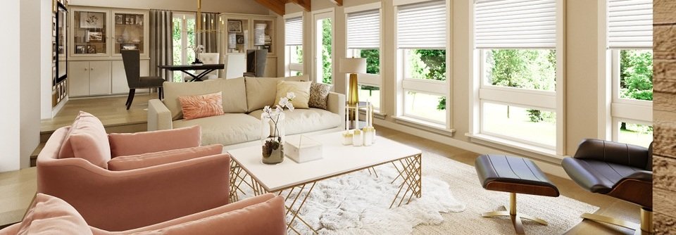 Rustic Chic Living Room Interior Design Ideas-Karen - After