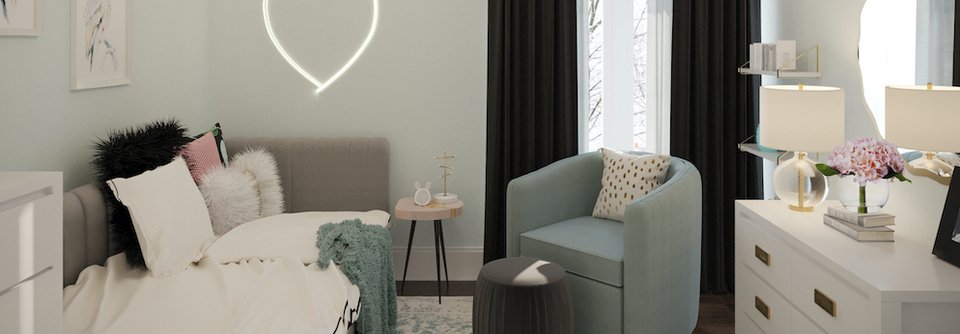 Modern Girls Bedroom Interior Design-Krista - After
