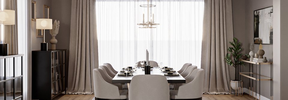 Contemporary Glam Dining Room-Amanda - After