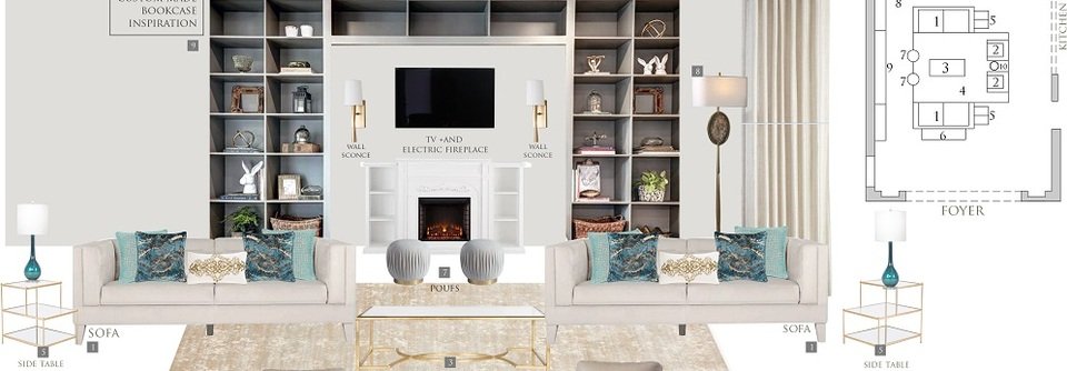 Luxurious Living Room Design-Leana - Before