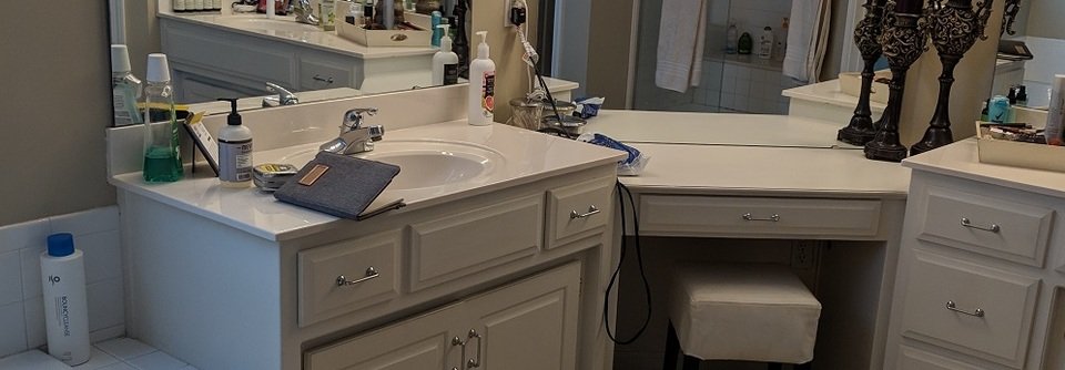 Transitional Style Master Bathroom Remodel -Kim - Before