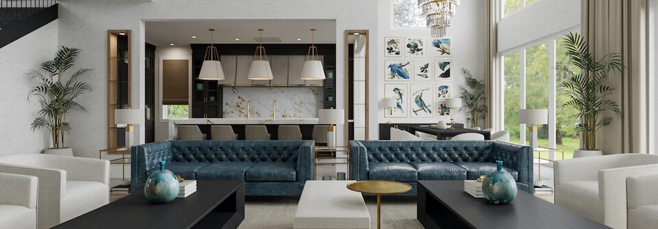 Luxury Living & Dining Room Design-Jen - After