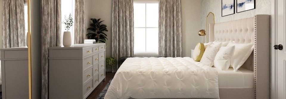 Glamorous Contemporary Bedroom Design -Keisha - After