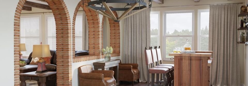Elegant Rustic Living and Dining Room Renovation-JT - After