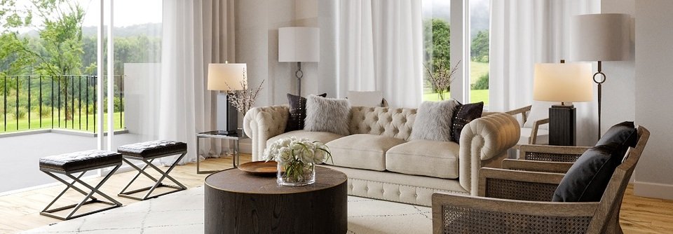 Modern Rustic Living Room Interior Design-Jill - After