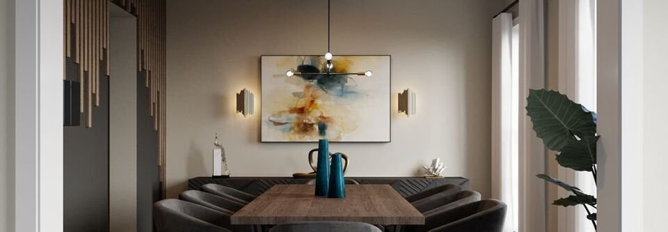 Contemporary Modern Wooden Dining Room-Melissa - After