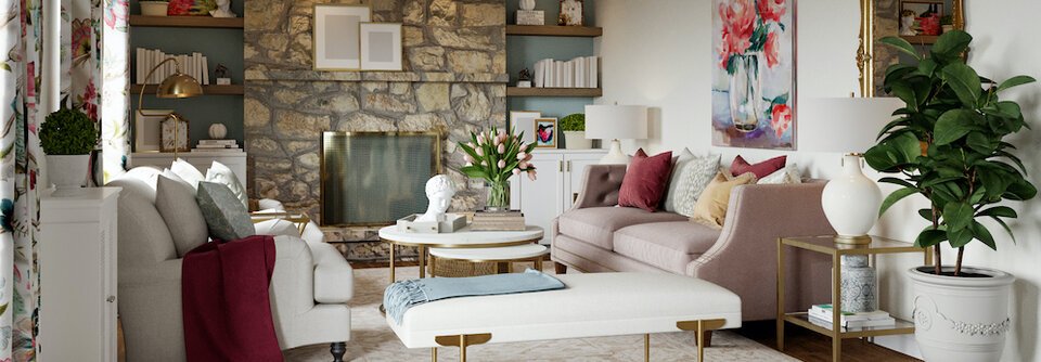 Grand Millenial Style Living Room-Anne Lise - After