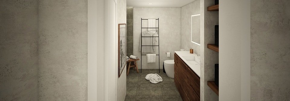 Contemporary Minimal Bathroom-Thomas - After