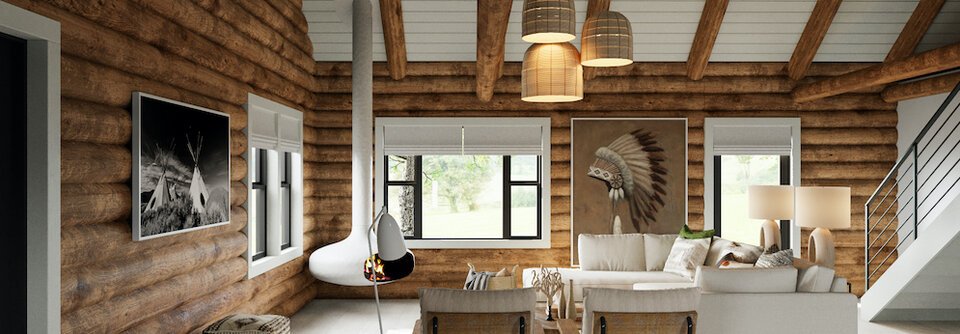 Log Cabin Modern Interior Refresh-MaryAnn - After