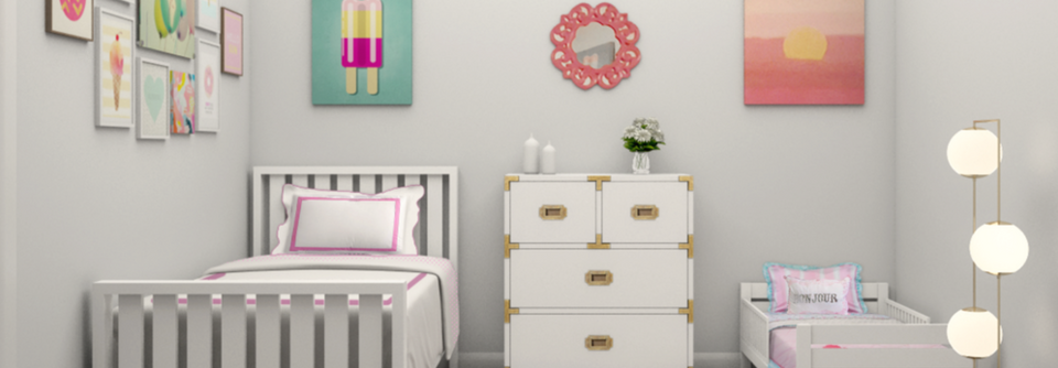 Fun Girls Bedroom & Hallway Design-Megan - After