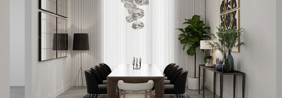 Contemporary Masculine Dining Area-Jaclyn - After