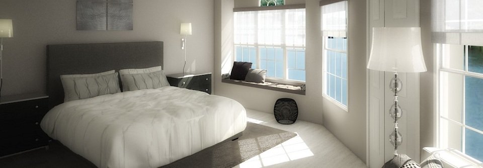 Debbies Classy Black & White Bedroom Design-Debbie - After