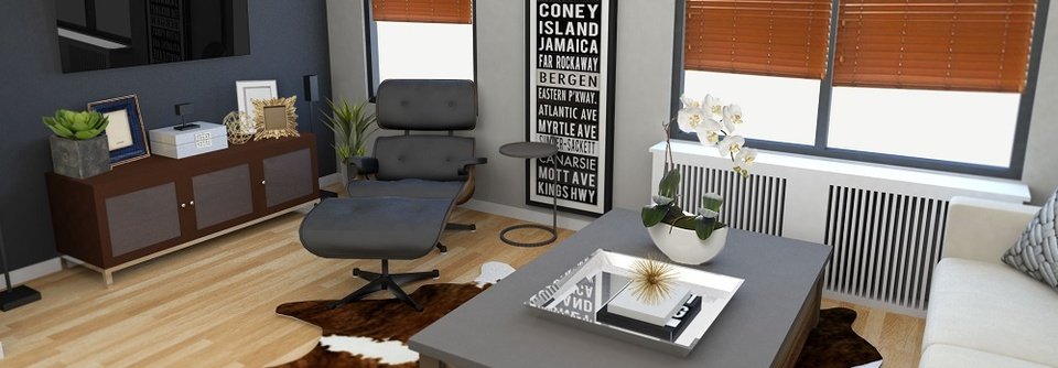 Modern Rustic Living Room -Mark - After
