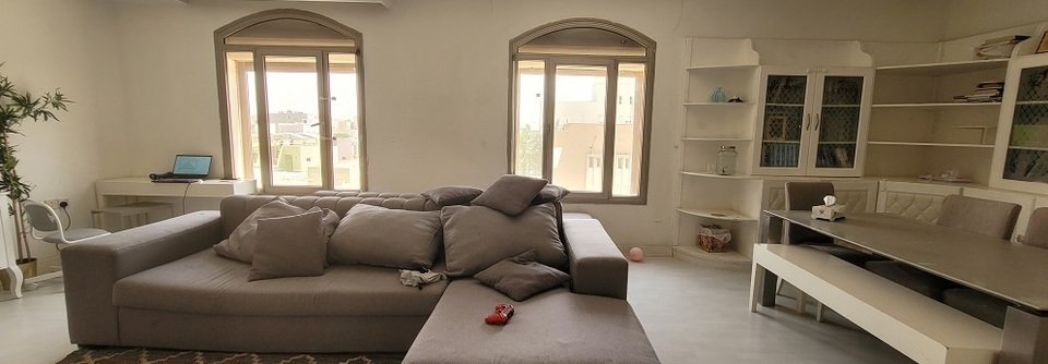Contemporary Family Room Design-Shareefah - Before