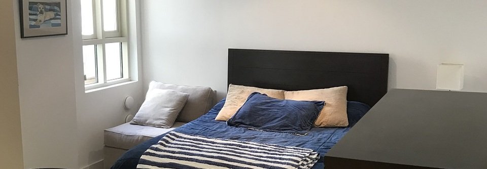 Minimalist Bedroom with Home Office Design-Chris - Before