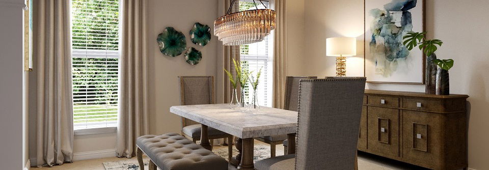 Transitional Breakfast Room Interior Design-Analeen - After