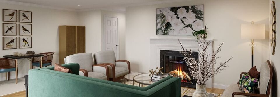  Eclectic Living Room & Powder Room Design-Evelyn - After