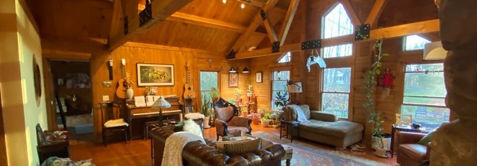 Modern Rustic Cabin Living Room Design -Laura - Before