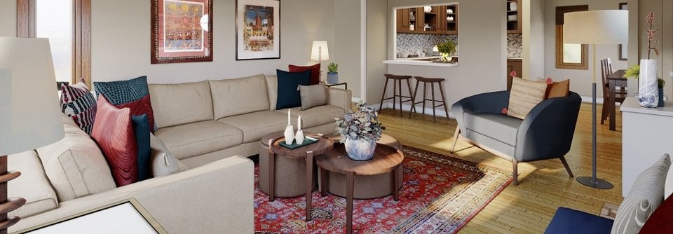 Mid Century Interior Design Living Room-Jen - After