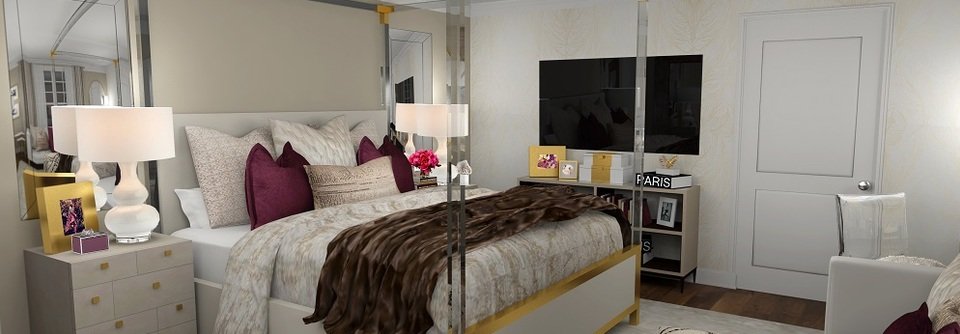 Classy glam bedroom -Loren - After