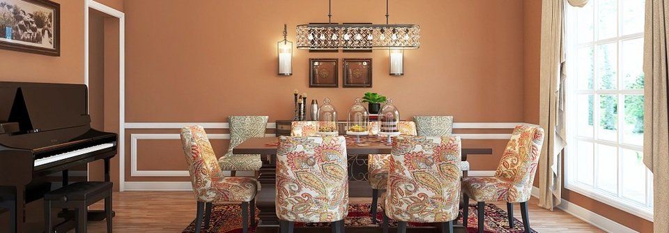 Mediterranean with Asian Accents Living and Dining Room Design-Saangetha - After