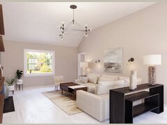 Modern Sleek Family Room Interior Design
